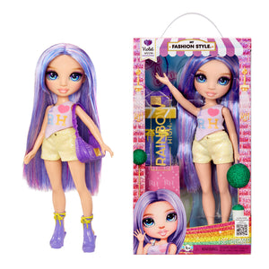 Violet in and out of packaging