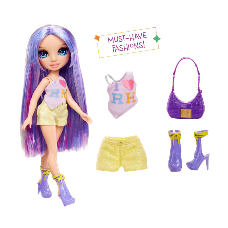 Violet with accessories