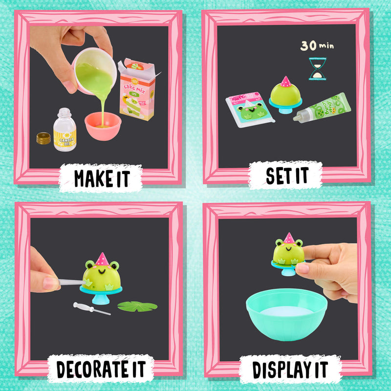Four instructional squares - MAKE IT - SET IT - DECORATE IT - DISPLAY IT.