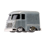 Model of a vintage van on a white background