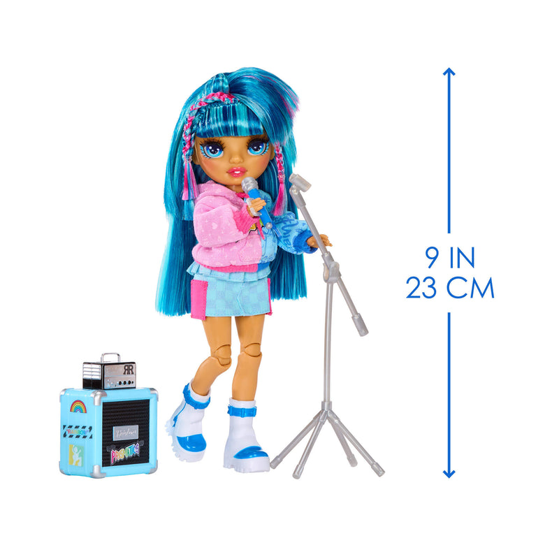 Doll is nine inches tall