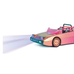 Headlights shinning on a white background 