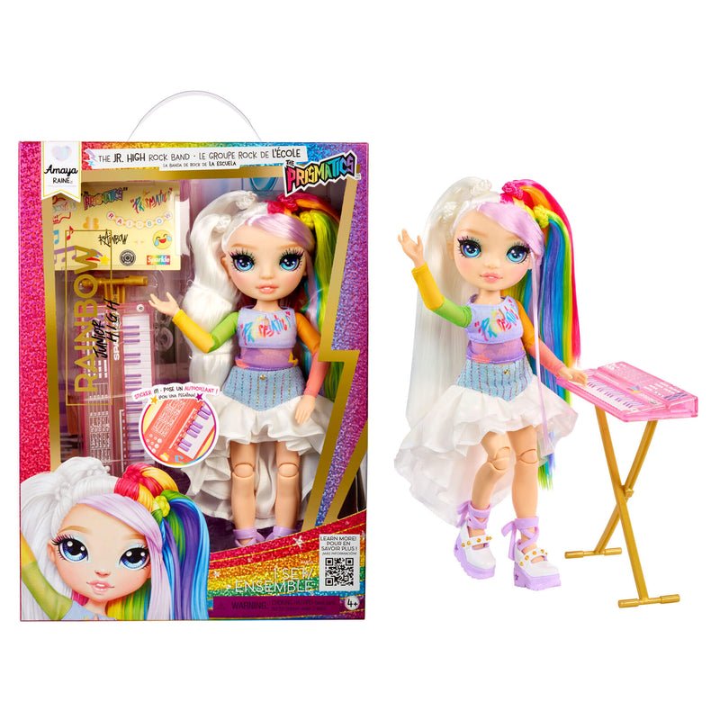 Rainbow High Jr High Rock Band Amaya in and out of packaging