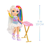 Doll is nine inches tall