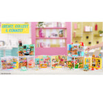 Colorful rooms and furniture, labeled 'Create, Collect & Connect'.