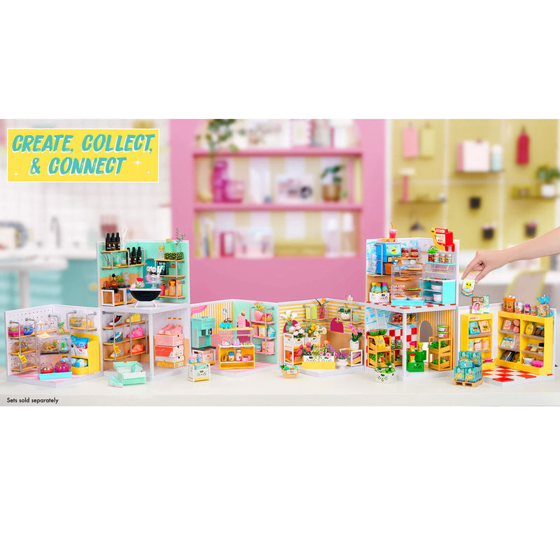 Colorful rooms and furniture, labeled 'Create, Collect & Connect'.
