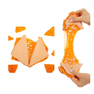  Grilled Cheese with Chips complete and being stretched