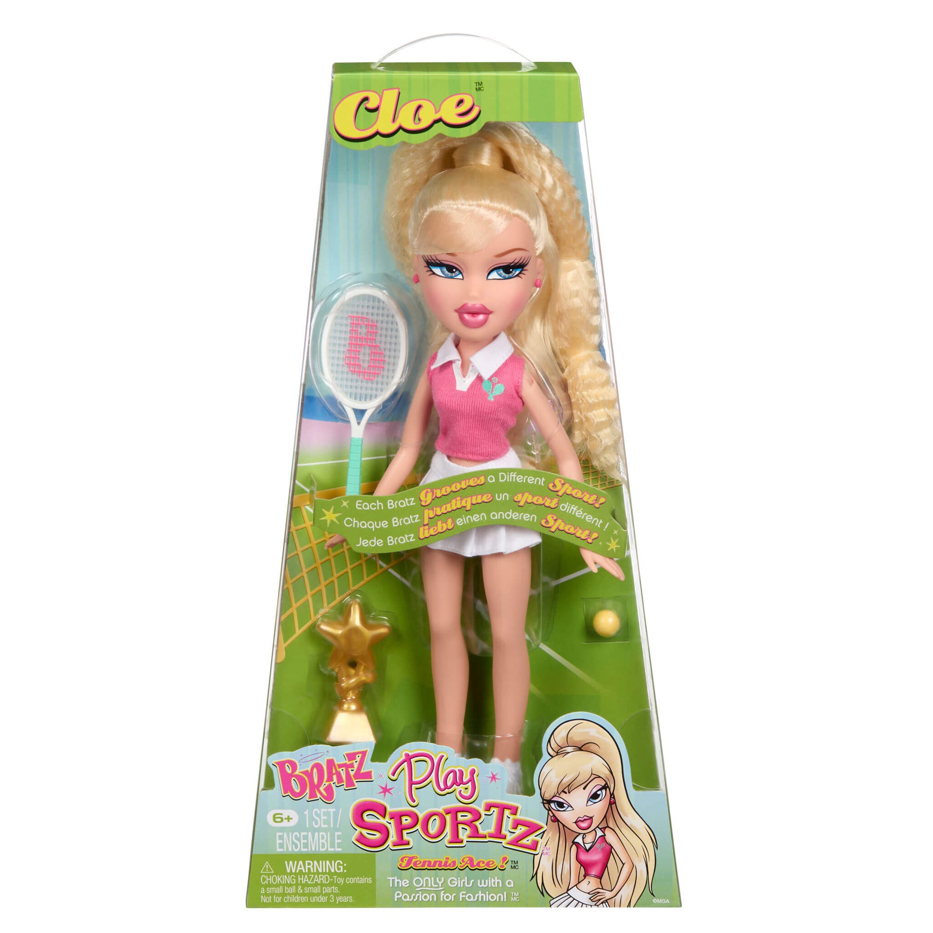 Bratz Play Sportz Cloe Fashion Doll - Tennis, image size:1920x1920