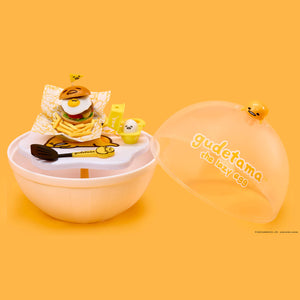 Gudetama-themed product with a yellow background