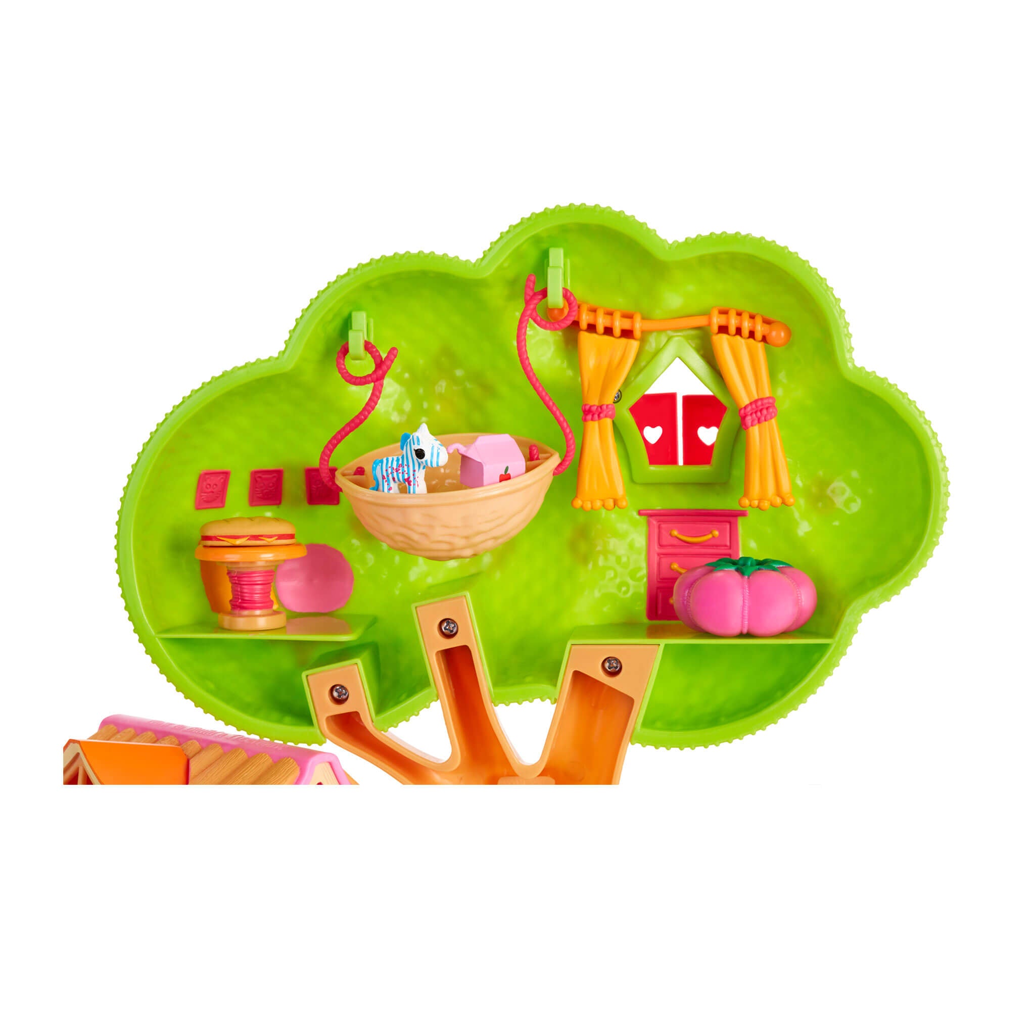 Mini Lalaloopsy Treehouse Playset with 2 Mini Dolls, 2 Pets, and 