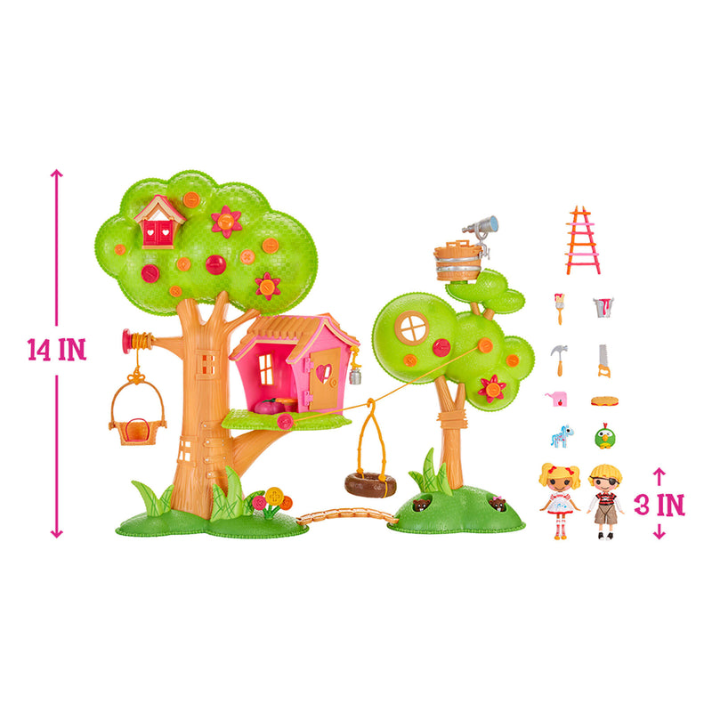 Mini Lalaloopsy Treehouse Playset with 2 Mini Dolls, 2 Pets, and 18+ Accessories - shop.mgae.com