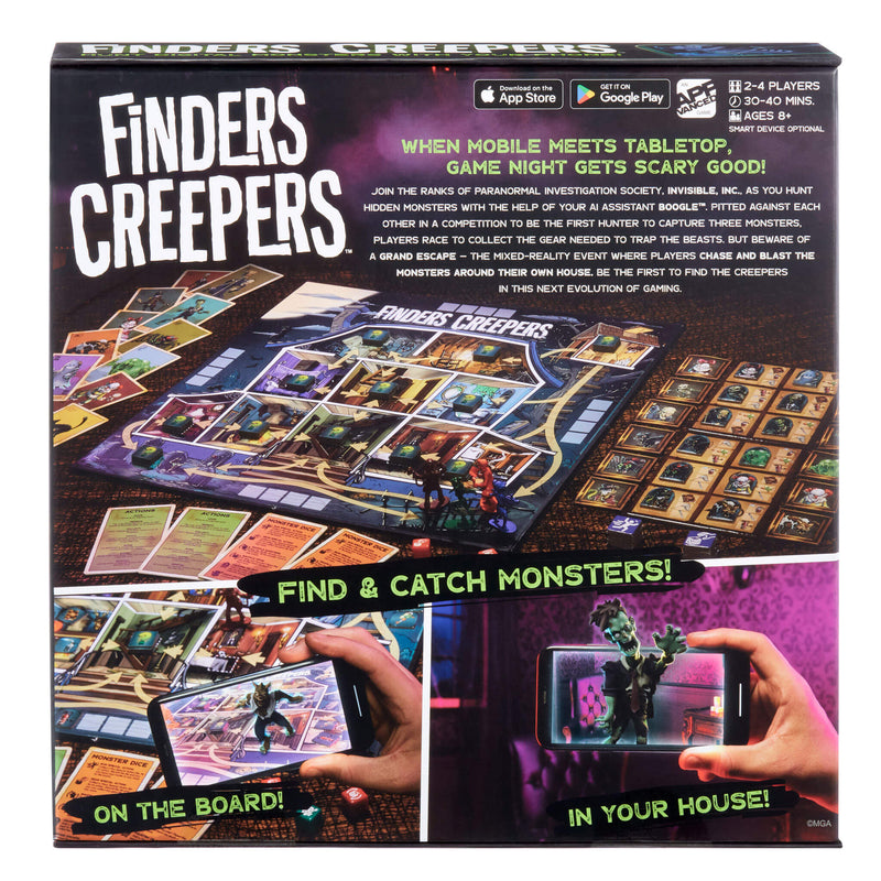 Finders Creepers Board Game back of box