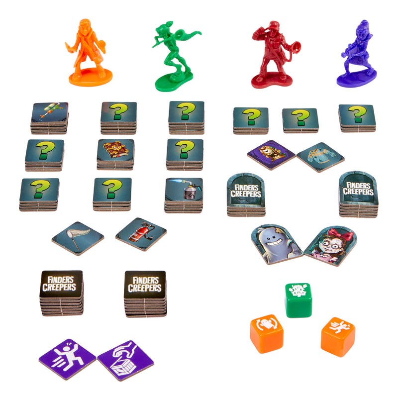 monster pieces, dice and tiles