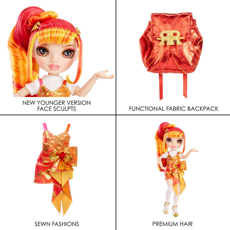 Rainbow High Jr High Special Edition Laurel De’Vious - 9" Red and Orange Posable Fashion Doll - shop.mgae.com
