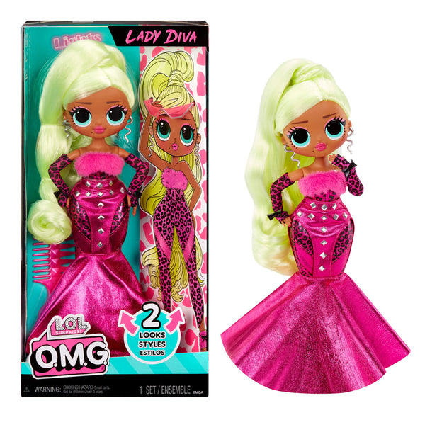 LOL Surprise Doll OMG Lady Diva Fashion Doll with Multiple