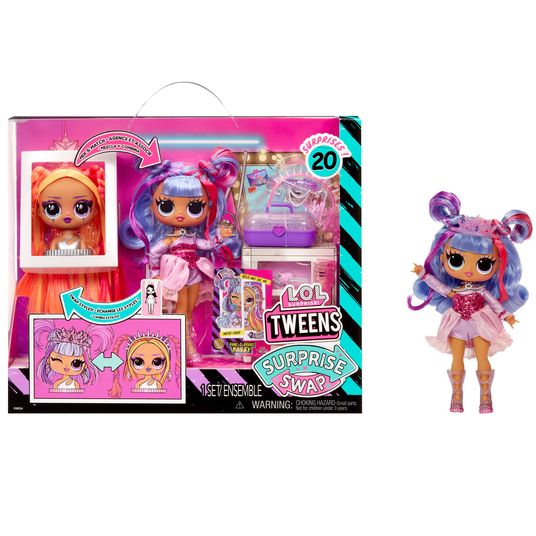 LOL Surprise Tweens Buns 2 Braids Bailey Doll The MGA Shop