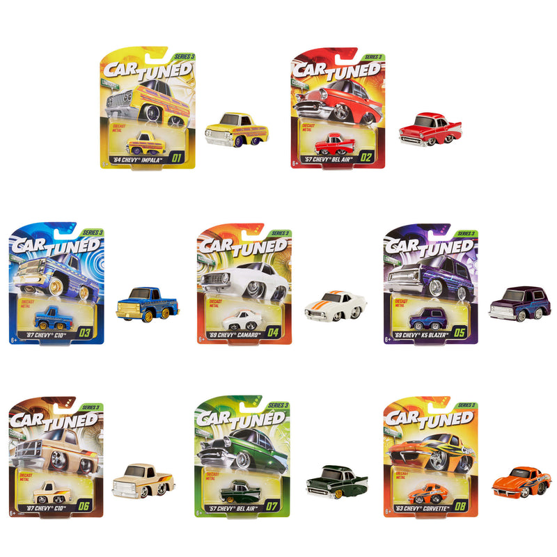 cars in and out of packaging