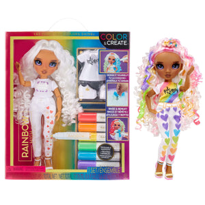 Rainbow High Color & Create Fashion DIY Doll with Purple Eyes - shop.mgae.com