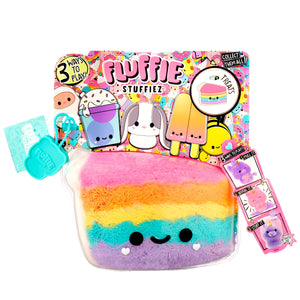Fluffie Stuffiez Cake/ Pizza, Small Collectable Feature Plush - shop.mgae.com