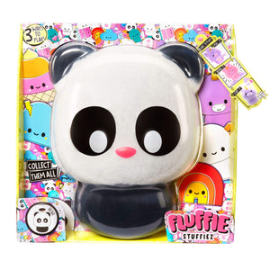 Fluffie Stuffiez Panda, Large Collectable Feature Plush - shop.mgae.com