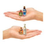 Four potions in palm of hands