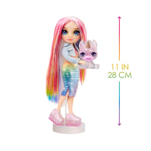 Rainbow High Amaya (Rainbow) with Slime Kit & Pet - Rainbow 11” Shimmer Doll with DIY Sparkle Slime - shop.mgae.com