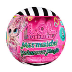 Pink toy packaging with 'LOL Surprise! Mermaids!' text on a white background