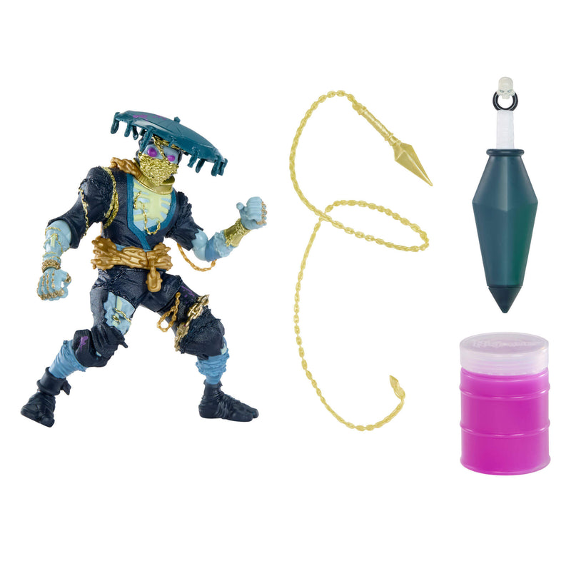 Action figure with accessories on a white background