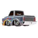 Silver truck with flames and 'Car Tuned' text on a white background