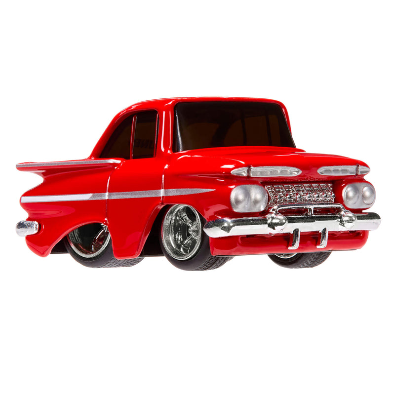 Red classic car  on a white background