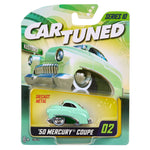 CarTuned Mainline Series Ten - 1950 Mercury Coupe in color light green, in packaging on white back ground