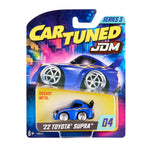 Toy car packaging with 'Cartuned' branding on a white background