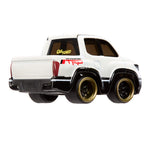 Truck with 'Car Tuned' branding on the back window with a white background