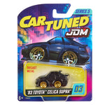 Cartuned JDM toy car packaging with '83 Toyota Celica Supra model