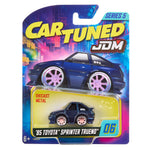 Cartuned JDM toy car packaging with 1985 Toyota Corolla (AE86) Sprinter Trueno model