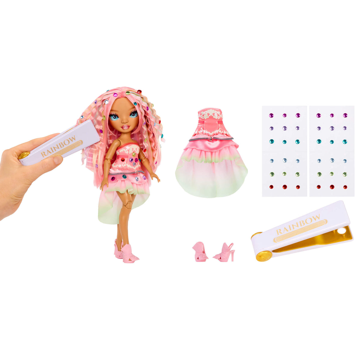 Rainbow High Be Dazzling Adeline Rose Fashion Doll - Pink | Premium Collectible The MGA Shop Rainbow High Be Dazzling Adeline Rose Fashion Doll - Pink | Premium Collectible The MGA Shop