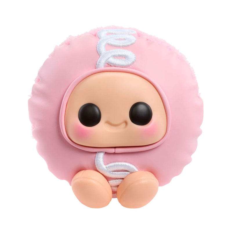 Pink Hyojo Hostess Cupcake plush toy on a white background