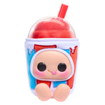 Red Icee Slushie with a character face on a white background