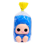 Blue Jolly Rancher on a white background in wrapping