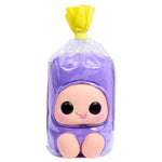 Purple Jolly Rancher on a white background in wrapping