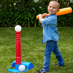 boy hitting ball