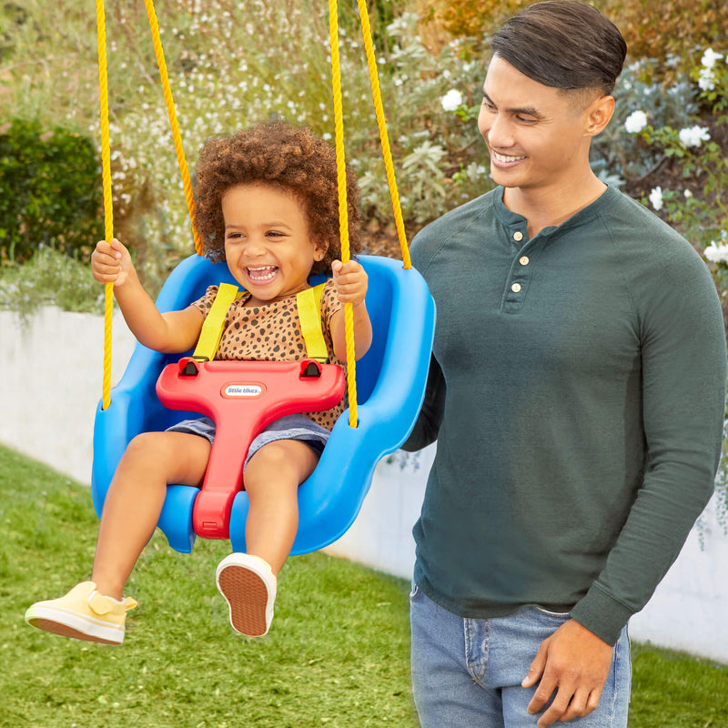 Little Tikes 2-in-1 Snug 'n Secure Swing - Blue - shop.mgae.com