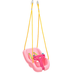 Little Tikes 2-in-1 Snug 'n Secure Swing - Pink - shop.mgae.com