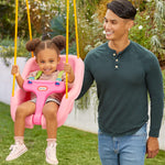 Little Tikes 2-in-1 Snug 'n Secure Swing - Pink - shop.mgae.com