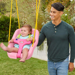 Little Tikes 2-in-1 Snug 'n Secure Swing - Pink - shop.mgae.com