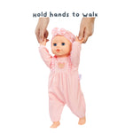 Hold her hands up to walk