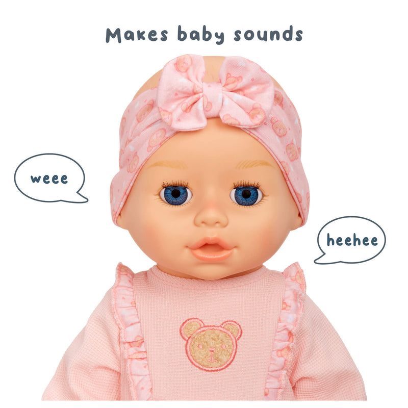 She makes baby sounds