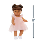 Doll is 15 inches tall