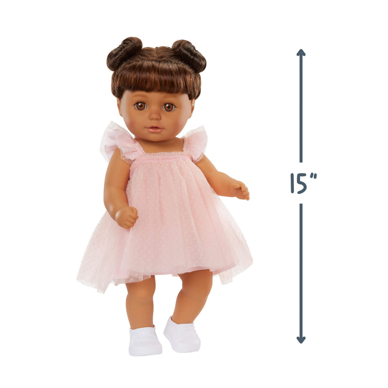 Doll is 15 inches tall