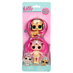 Packaged LOL Surprise tot dolls on a white background